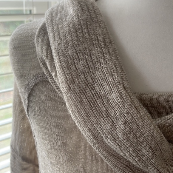 DKNY Lightweight Semi-sheer Cowlneck Sweater - Picture 2 of 3